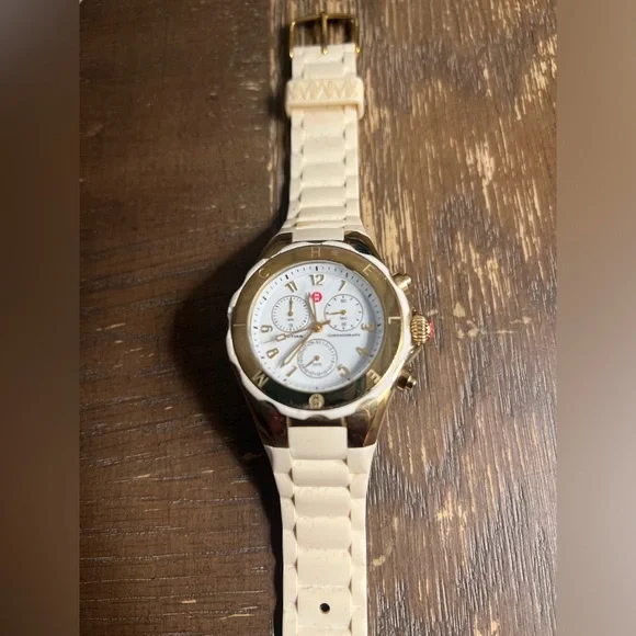 Michele Gold Watch Silicone Band - Picture 4 of 6